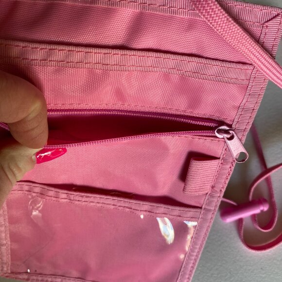 Belle Hop Pink Passport Security Pouch Anti-Theft 4+ Pockets, Separate Wallet - Picture 8 of 9